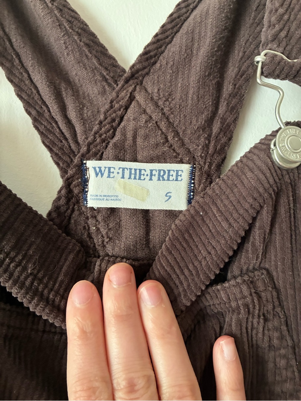 Free People (We The Free) Ziggy Brown Corduroy Overalls - Picture 3 of 5
